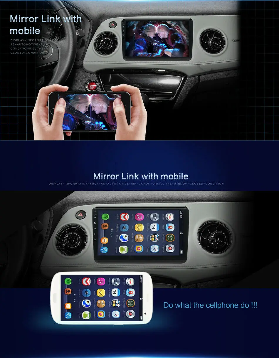 2G+32 G 7 Palcový 1 din autorádio Stereo GPS Auto Multimediálny Prehrávač Nastaviteľné Kontakt Obrazovke Android, 9.1 Autoradio 1din Vedúci Jednotky