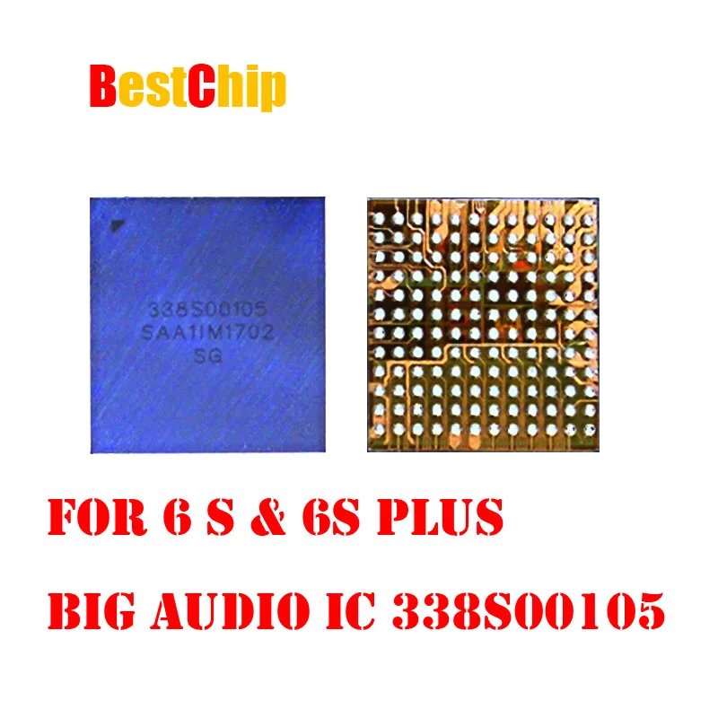 2ks-15pcs/veľa 338S00105 Hlavné Veľký kruh Audio IC chip pre iPhone 6s 6s-plus 7 7plus U3101 U3500