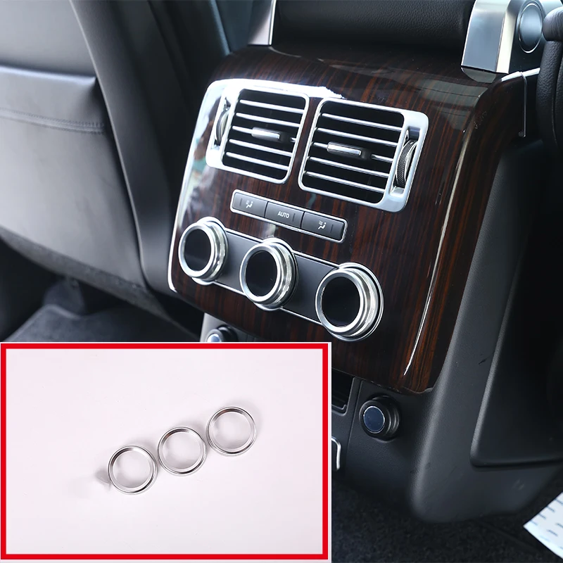 3 Ks Na Land Rover Range Rover Vogue L405-2017 Zadné Klimatizácia Gombík Audio Kruhu Výbava, Hliníkový Auto Príslušenstvo