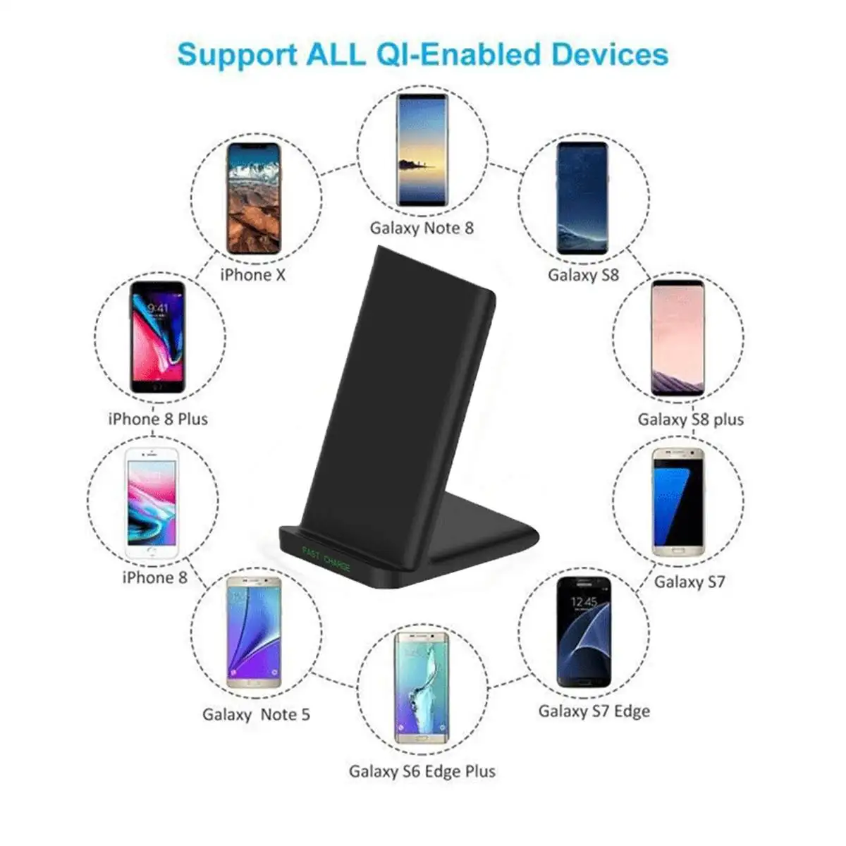 30W Qi Bezdrôtový Nabíjací Stojan Pre iPhone 12 11 Pro Mini XS XR X 8 Indukčné Rýchle Nabíjanie pre Samsung S10 S20 Xiao Mi 10