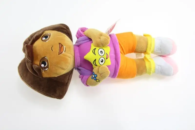 35 cm Dora & Fox & Opice Kreslený Film Dievčatá Bábiky, Plyšové Hračky