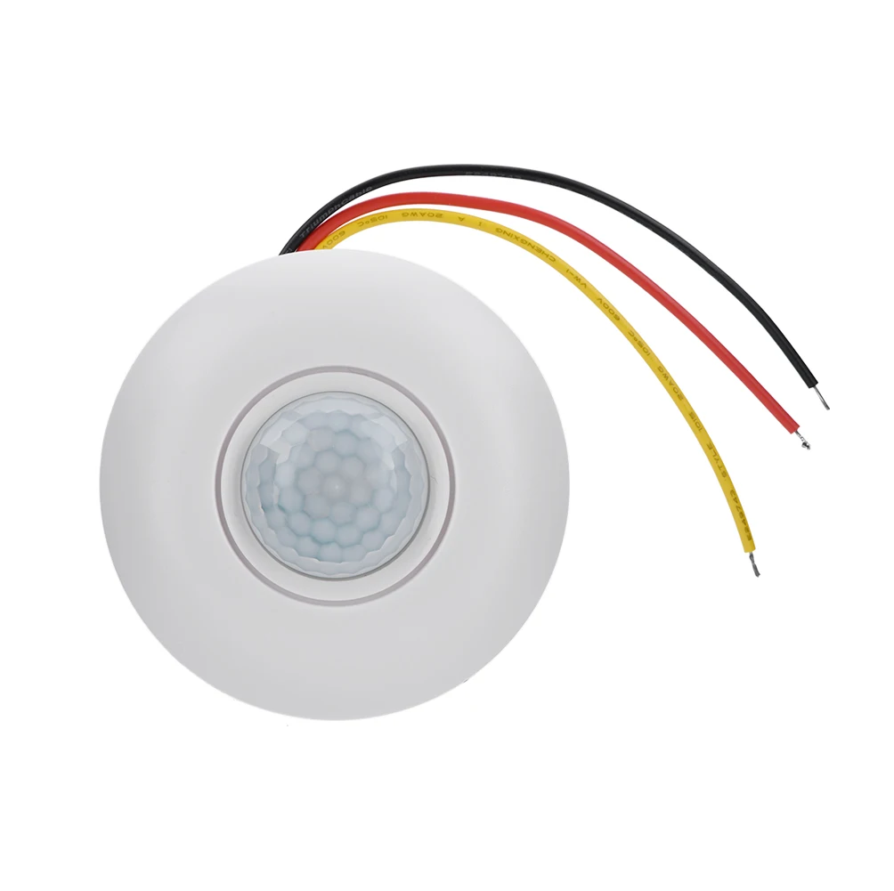360 Sacieho Bodu Infračervené PIR Senzor Inteligentný Prepínač Jasu Senzorom S Oneskorením Pre LED Stropné svietidlo