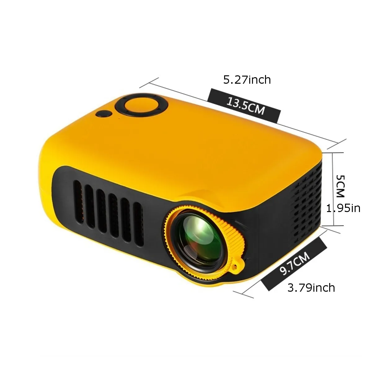 3D HD Mini Prenosný Projektor 320x240P Podporuje 1080P LCD 50000 Hodín Životnosť Lampy Domáce Kino Video Projektor.