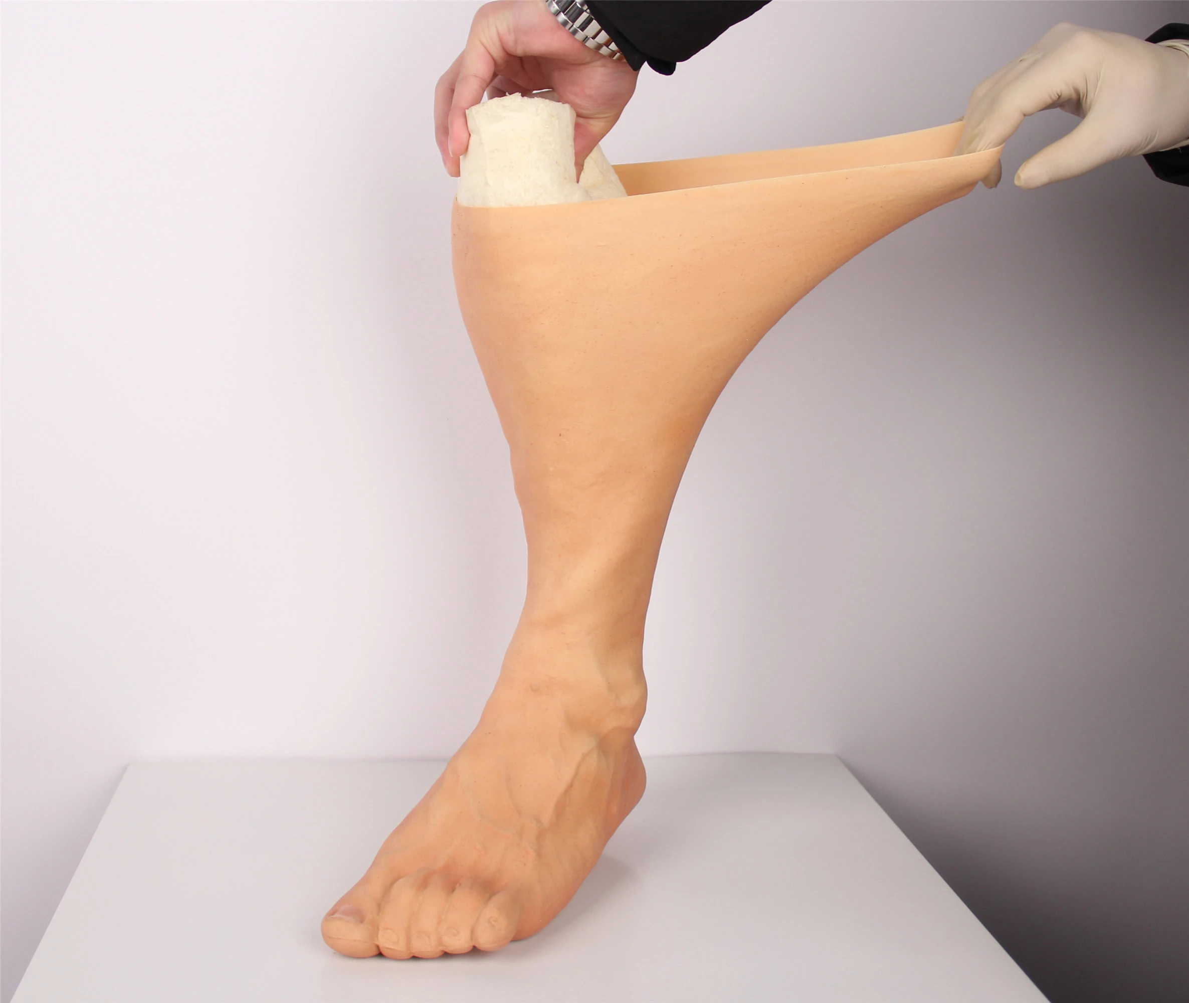 40 CM Špeciálne U jedny Silikónové Nohy Rukáv Umelé Nohy Kryt Vysoko Simulované Pokožky Realistické Nohy Kryt Silikónové TPE 3G