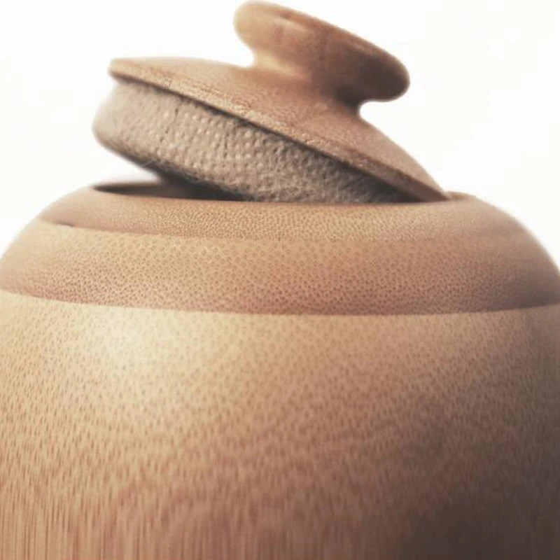400 ml Prírodného Bambusu Skladovanie Pohárov Malú Fľaštičku, Ručné Kontajner Čaj Nádoby na Korenie Väčšinu Výrobkov Caddy Kolo s Vekom Vintage