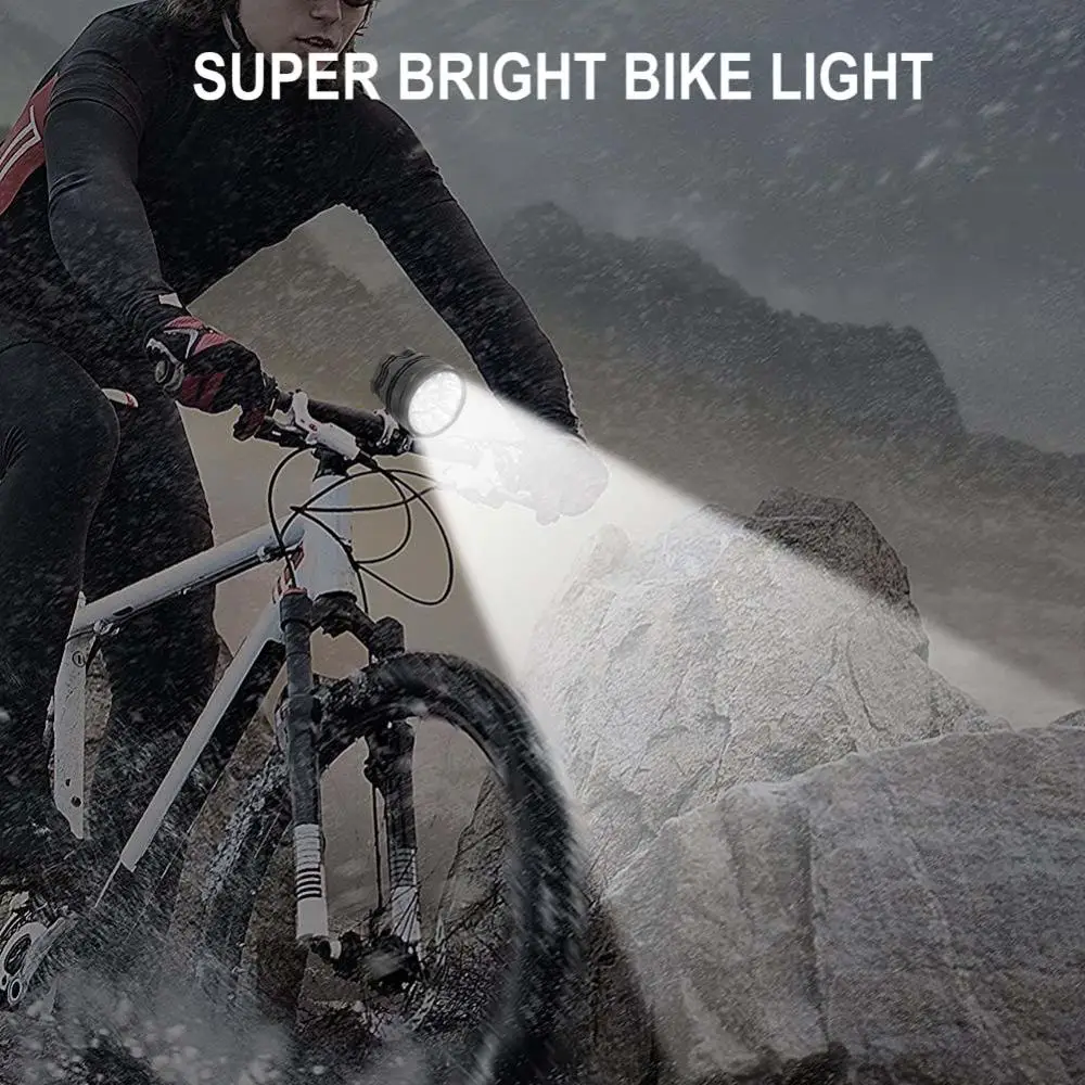 40000LM XML-T6 LED Bicyklov Svetla MTB Cyklistické Predné Hlavu Lampy 16 Led Beží Svetlometu farol Svetlo na Bicykel Pre Bezpečnosť Noc na Koni