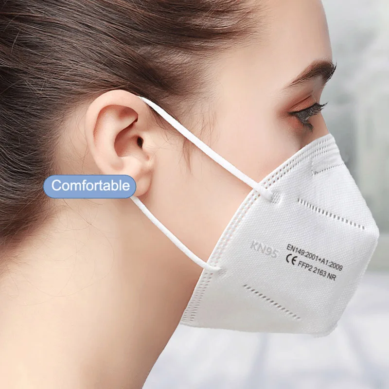 40PCS masku na tvár 95% PM2.5 FFP2 CE pleťové masky KN95 Filter maske 5 Vrstiev úst čiapky proti prachu maska na ústa maskmascarillas