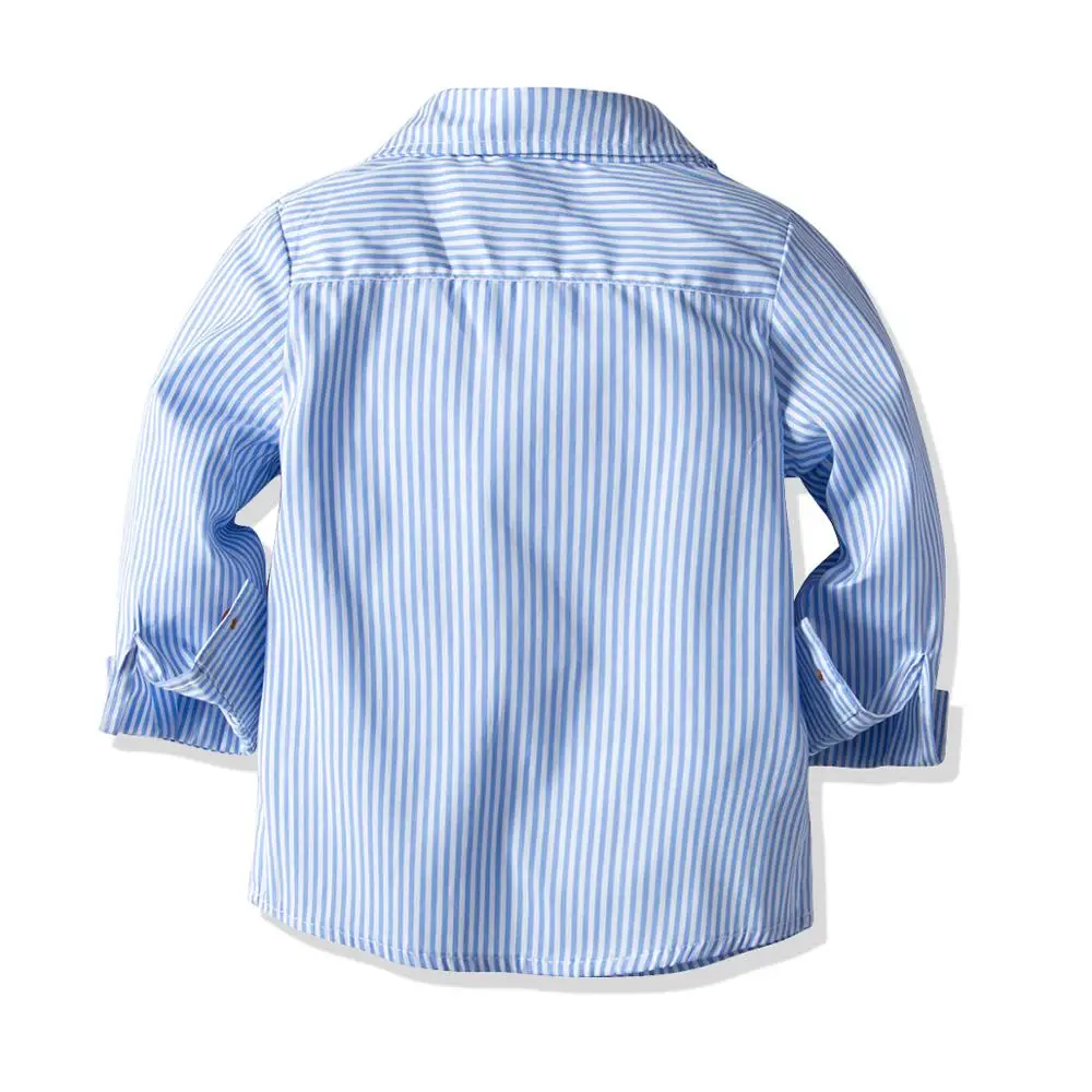 4pcs Chlapčenské Obleky, Detské Pruhované Tričko, Vesta Formálne Nohavice Sako Britský Gentleman Cardigan Svadby Oblečenie Nastaviť Deti Zdobiť Bunda