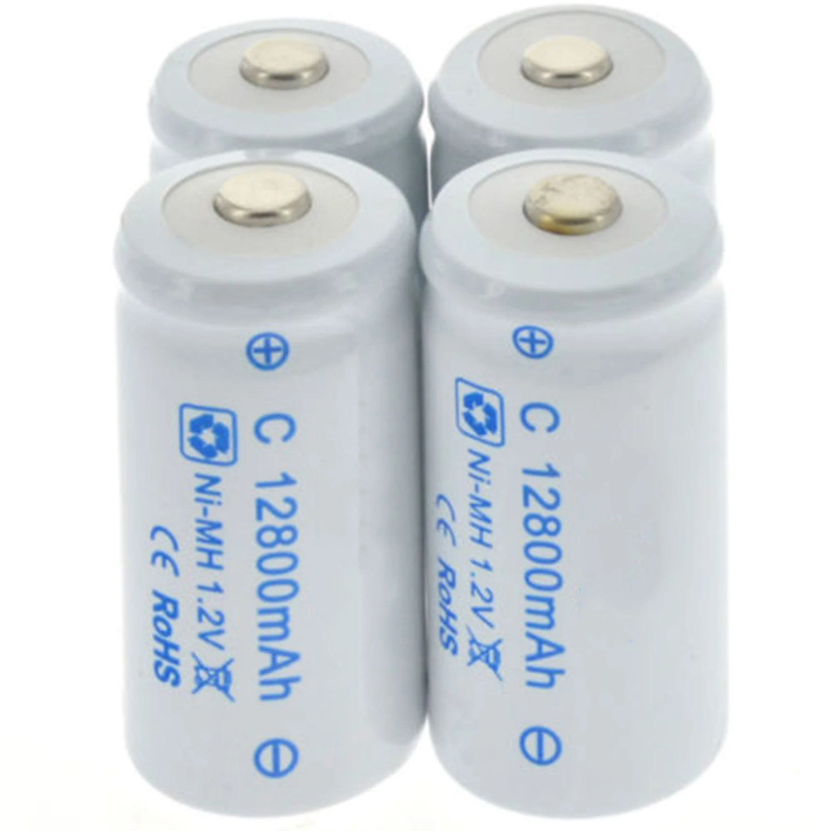 4pcs Ni-MH 5000mAh 1.2 V C Veľkosť Nabíjateľná Batéria bunky