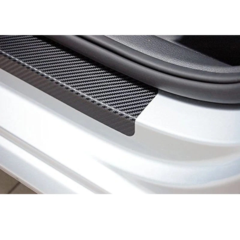4PCS uhlíkových vlákien vinylové nálepky Auto Dvere, Parapetné Šúchať Dosku Na Hyundai solaris Auto Súčiastky Príslušenstvo
