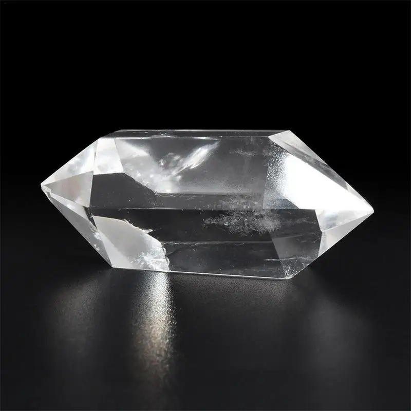 50-60 MM Prírodná Biela Fluorite Crystal Kremeň Kameň Bod Uzdravenie Šesťhranné Prútik Ošetrenie Kameňa Dropshipping