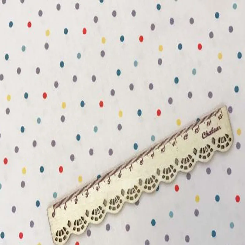 50x160cm Multi Color Polka Dot Potlačené Bavlnené Tkaniny Pre KUTILOV, šitie, Domáce Dekorácie, posteľná bielizeň satén