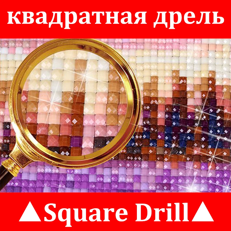 5D DIY Diamond maľovanie Cross stitch nastaviť Úplné Námestie Diamond výšivky Full Round-Diamond mozaiky Rohu Ulice KBL