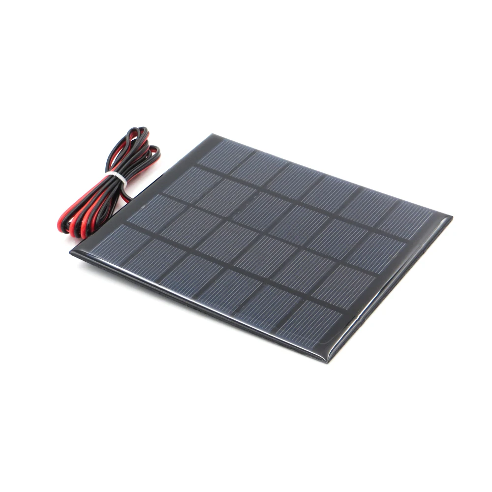6 V 2 Watt W rozšíriť drôt Solárny Panel Polykryštalických Kremíkových DIY Batérie, Nabíjačky Malých Mini Solárne kábel hračka 6V Volt USB