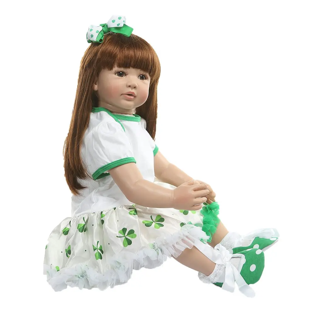 60 CM vysokú kvalitu reborn batoľa princezná dievča bábiku Silikónové vinyl rozkošný Realisticky Dieťa krásne najlepšie hračky a darčeky pre deti