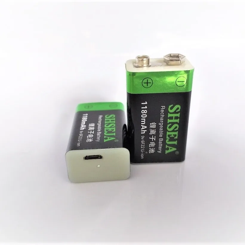 6pcs/veľa 9V 1180mAh lítium-iónová batéria 6F22 USB nabíjateľné batérie detektor hračka nabíjateľná batéria doprava zadarmo