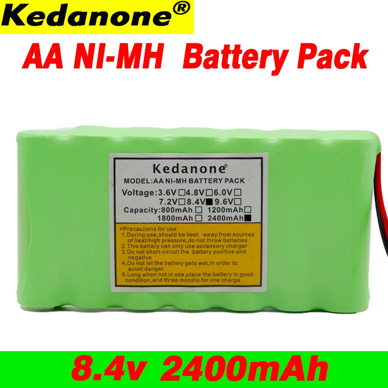 8.4 v 2400mAh Ni-MH Batérie AA AA Nabíjateľné batérie Pre Diaľkové Ovládanie, Elektrické Hračky RC Auto bezdrôtový telefón SM plug