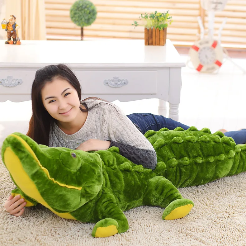 80/100 cm Plyšové zvieratko v Reálnom Živote Alligator Plyšové Hračky Simulácia Krokodíla Bábiky Kawaii Ceative Vankúš pre Deti Vianočné Darčeky