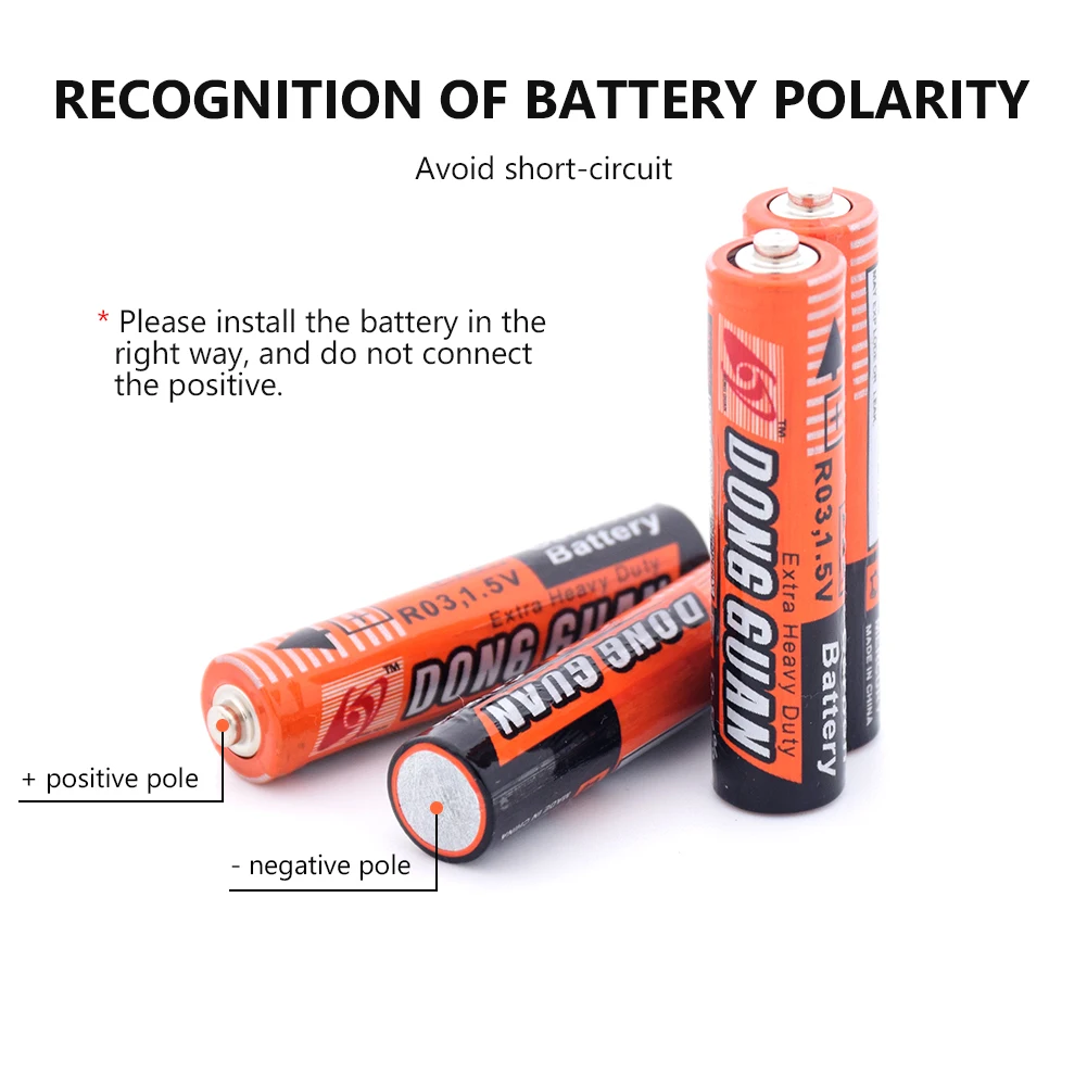 8Pcs 1,5 V AAA Batérie UM4 R03 AM4 Zinok Uhlíkové Batérie Pre Baterky, Hračky Pôvodné 1,5 V AAA Uhlíkové Suché Batérie UM4 R03 K3A