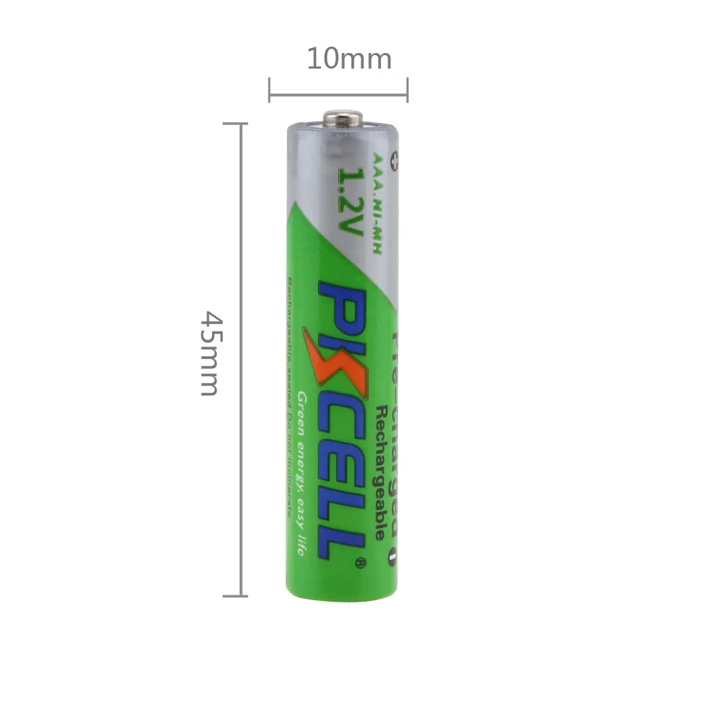8Pcs PKCELL nimh AAA 1.2 V, NIMH Nabíjateľná Batéria 850mah aaa Nabitá batérie viac ako 1200 časy cyklov a 2ks podržte boxy
