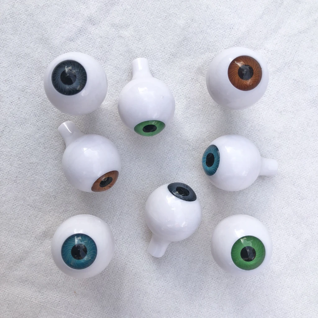 8Pcs Ručné Realistické Kolo Doll Eyes DIY Maska Halloween domček pre bábiky Dekor
