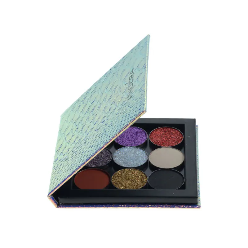 9/18 Farby Prázdne Magnetické Paletu Box Ryby Rozsahu Vzory Žien Blusher Eyeshadow make-up Pan DIY Náplň Palety