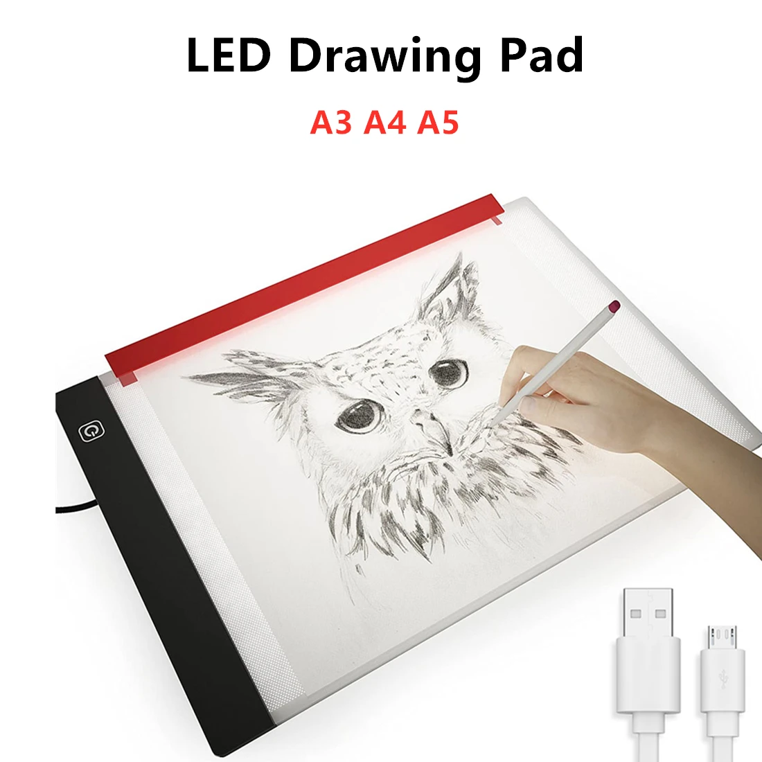 A3 A4 A5 LED Kreslenie Tablet Digitálne LED Pásik Kreslenie Pad LED Light Pad Artcraft Sledovanie Light Box USB Umelec Light Box
