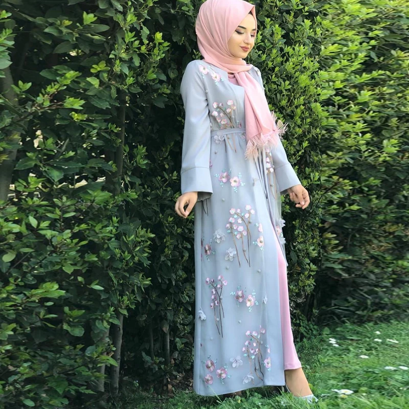 Abaya Kimono Moslimských Cardigan Hidžáb Oblečenie Turecký Islamské Oblečenie Abayas Pre Ženy Kaftane Dubaj Kaftan Omán Župan Djelaba Femme