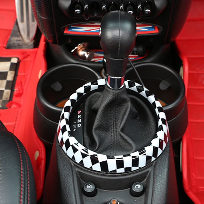 ABS Auto radiacej páky dekorácie ochranný kryt krúžok Pre Bmw Mini Krajana R60 Cooper S Auto Interiérové Doplnky