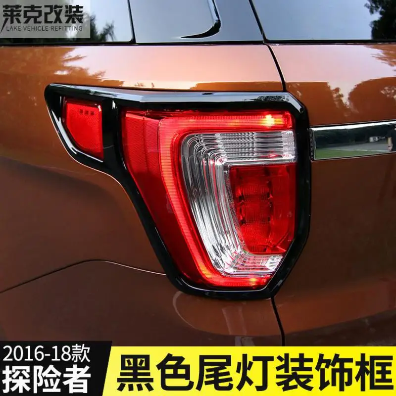 ABS Chrome Predné Zadný Kufor predné svetlo zadné Svetlo Lampy Kryt Výbava Styling Obloha Rámu Tvarovanie Pre ford Explorer roky 2013-2018