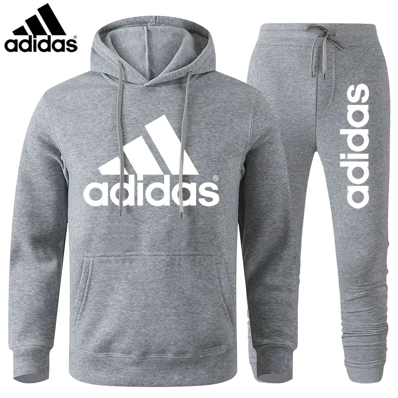 Adidas mikina s Kapucňou mužov a žien dlhým rukávom športové odevy udržať v teple v zime Adidas trend nových fleece kapucňou sveter farby