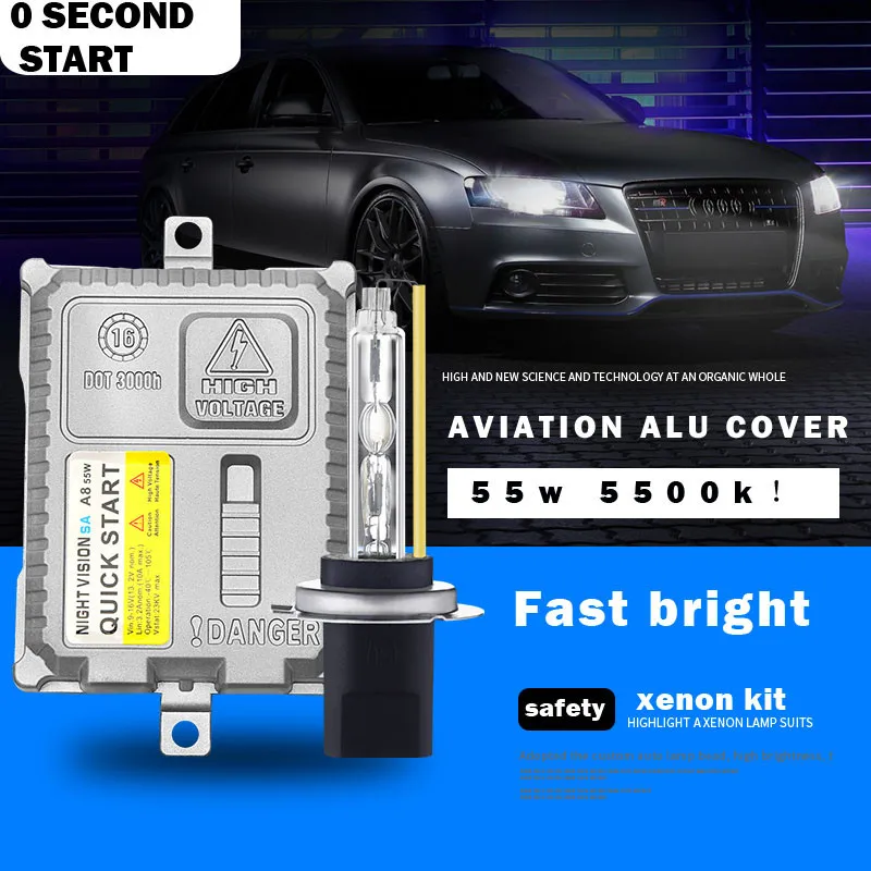 AFAECAR kvalitné xenónové H1 H3 H7 H8 H9 H11 9005 HB3 9006 HB4 HID svetlometu auta 5500k