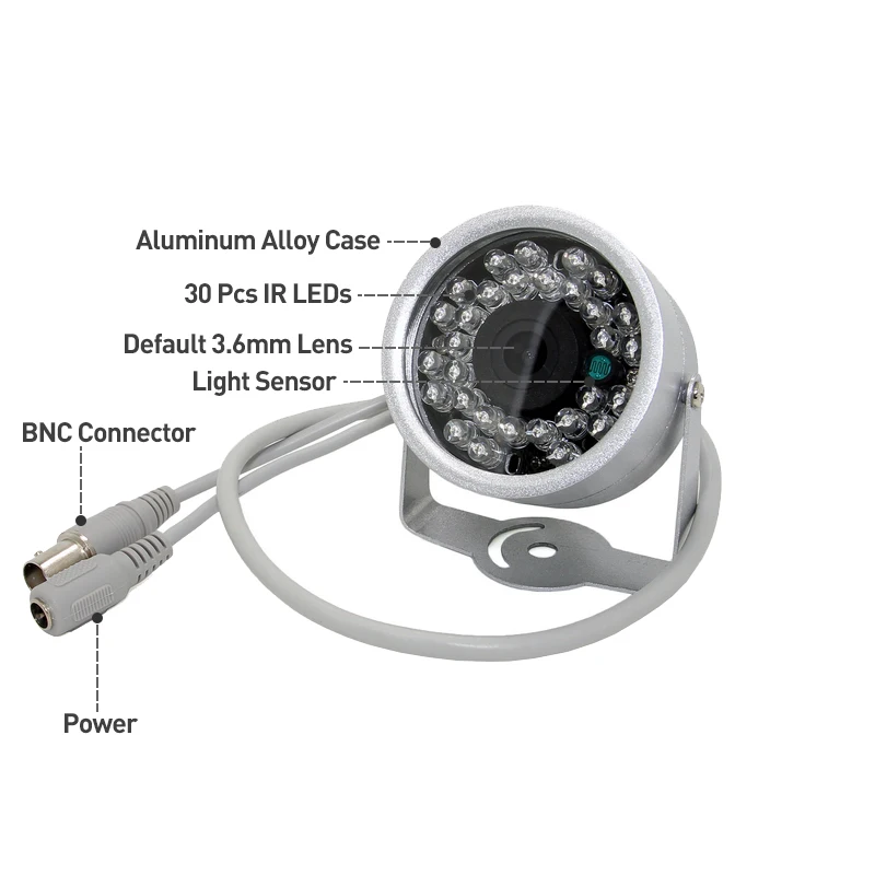 AHD Mini Kamera IP66 Nepremokavé 30LED INFRAČERVENÉ pre Nočné Videnie, HD 720P 1080P 1MP 2MP CCTV DIY Malé Vonkajšie Bezpečnostné bezpečnostné Kamery