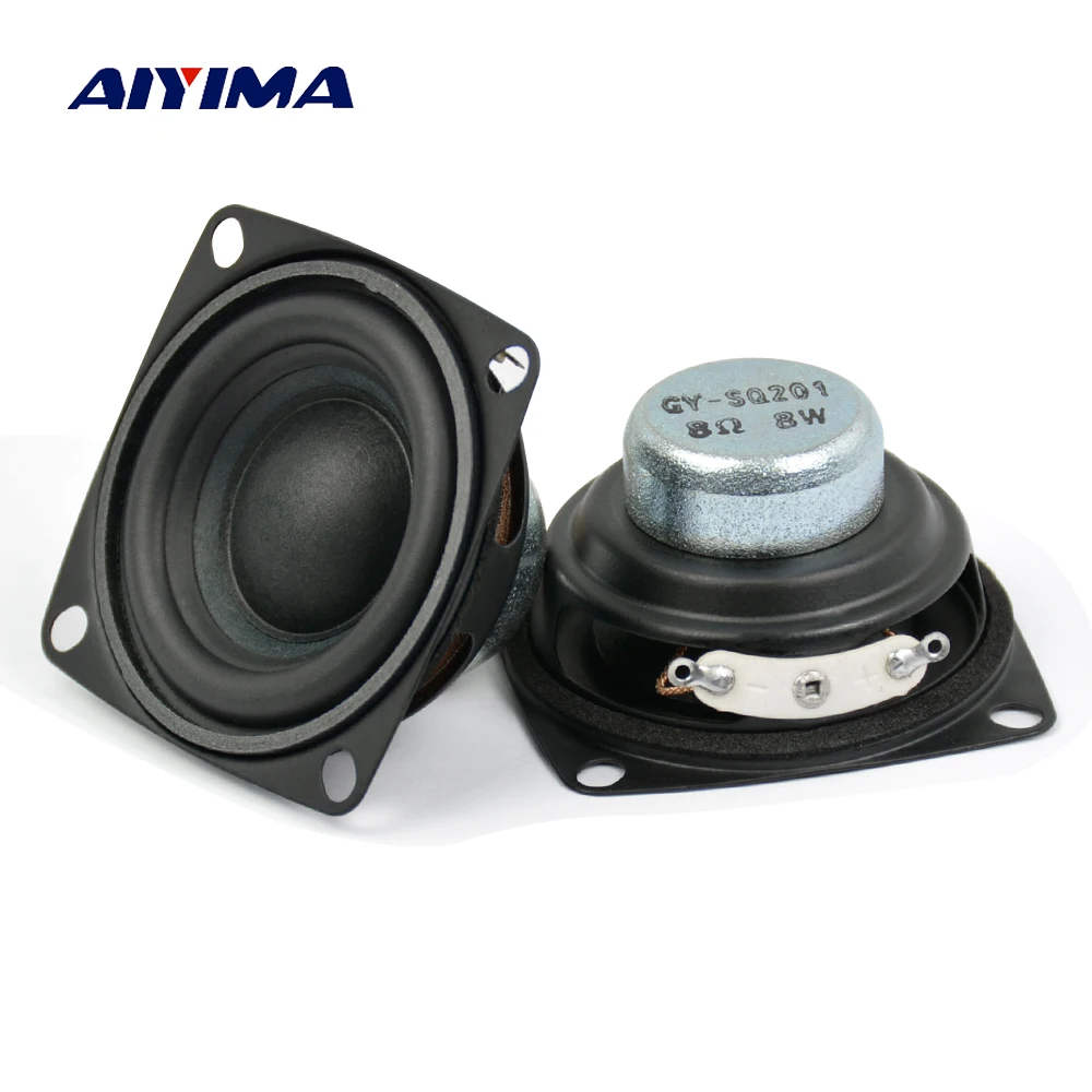 AIYIMA 2 ks 2 Palcový Prenosný Audio Reproduktorov 4 8 Ohm 10W Plný Rnage Zvuk Reproduktora Neodýmu, Magnetické Reproduktor DIY Domáce Zosilňovač