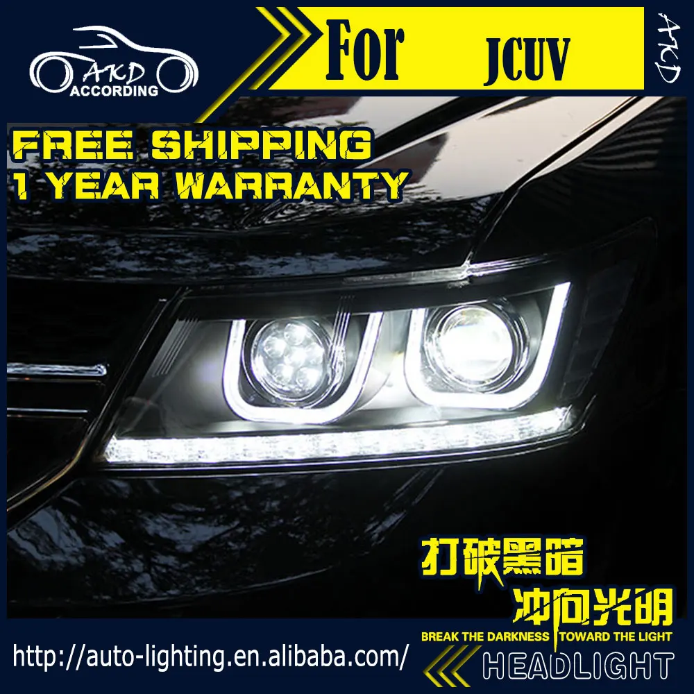 AKD Auto Styling Head Lampa pre Dodge Journey JCUV Svetlomety Freemont LED Reflektor H7 D2H Hid Možnosť Angel Eye Bi Xenon Lúč