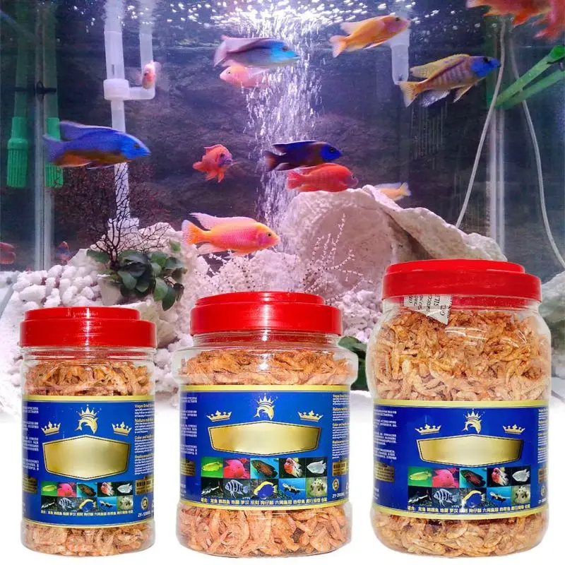 Akvárium Tropické Ryby Potraviny Zmraziť Sušené Krevety Zdravé Cichlid Korytnačky Kŕmenie