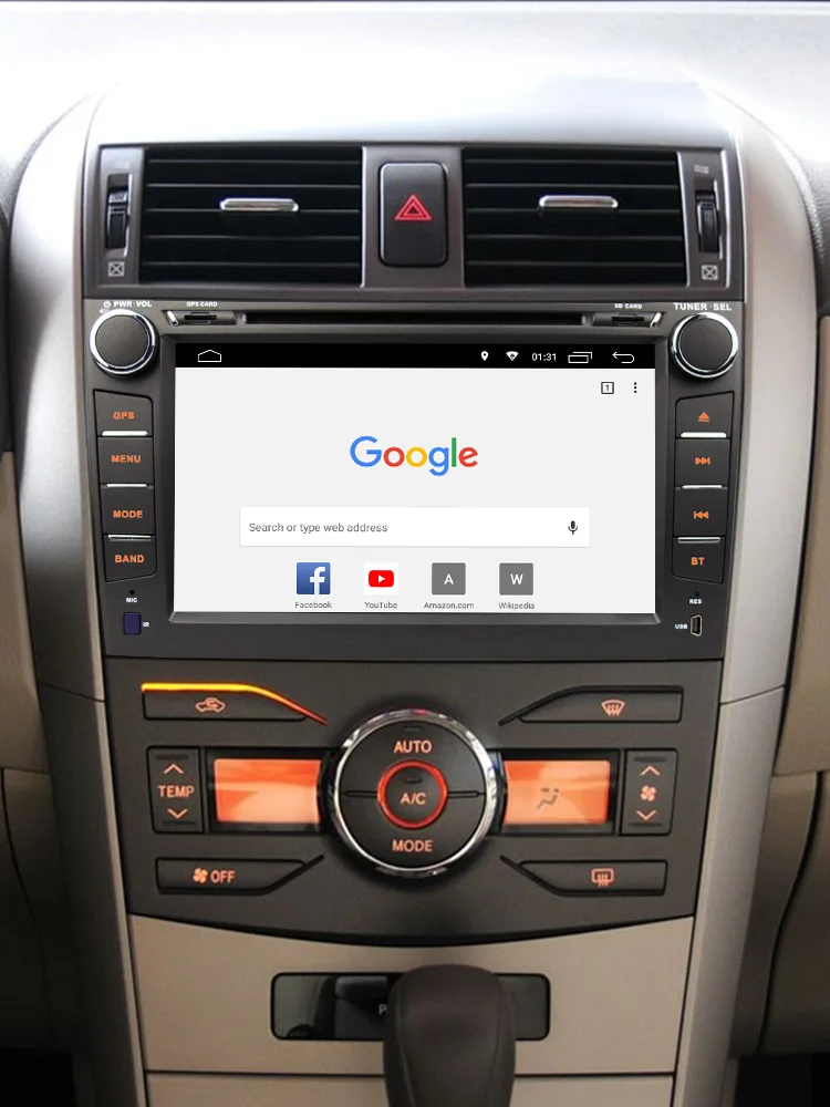Android 10 autorádia Pre Toyota Corolla 2007-2011 Multimediálne Stereo Audio Player 8 palcový Displej GPS Navi 2 Din Auto DVD Rusko