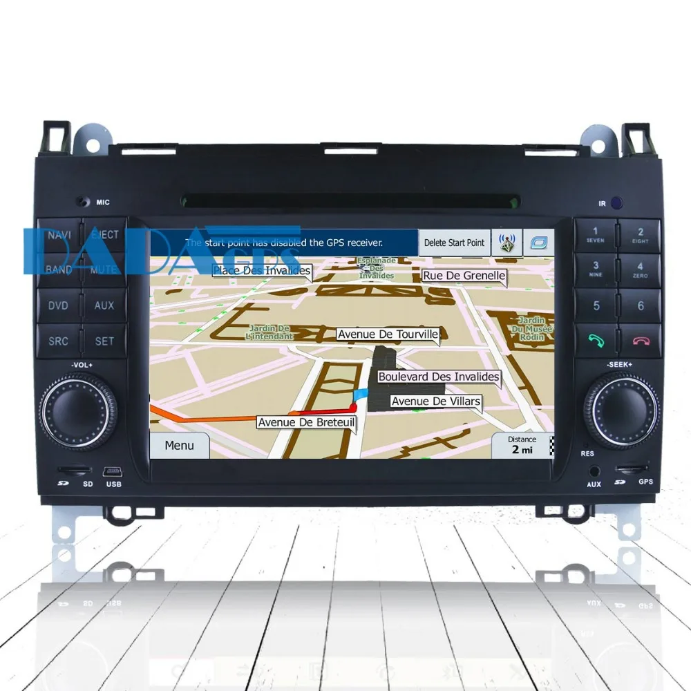 Android 8.0 7.1 autorádio DVD Prehrávač, GPS Jednotka pre MERCEDES-BENZ A-class W135 B-trieda W245 Vito Viano Sprinter Multimediálne Stereo