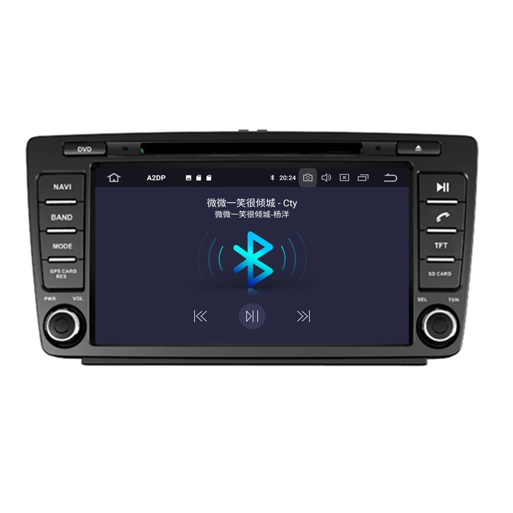 Android10.0 4G+64GB Auta GPS Navigácie Rádio Pre Volkswagen Skoda Octavia 2008-GPS Navigácie Rádio headunit Multimediálne DSP