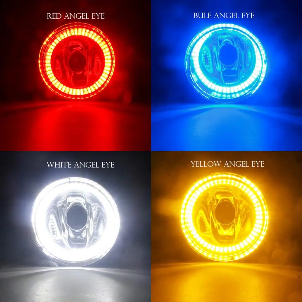 Angel Eye Hmlové Svetlo Na Honda City-2018 Auto Predný Nárazník Hmlové Svetlo Montáž Halo Krúžok Denných prevádzkových Lampa 20W 12V