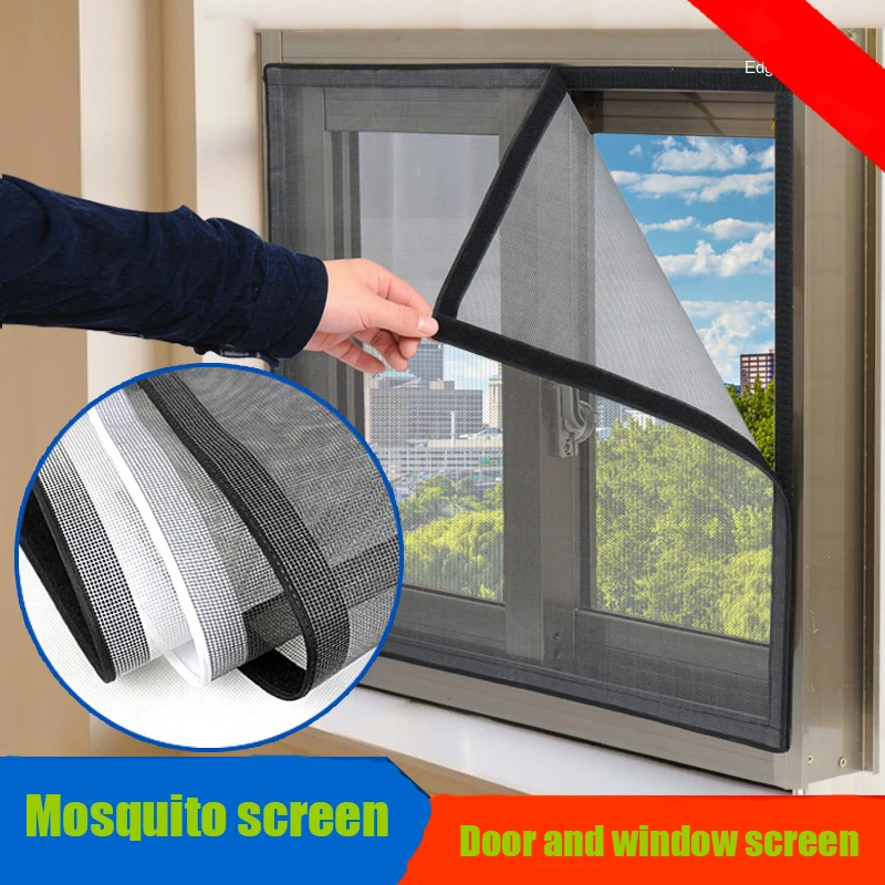 Anti mosquito sieťky na okno Obrazovka Lete Hmyzu Okenné Sieťky，Krytý Sieťovina Anti Mosquito Chybu Izba Opony Oka Prispôsobiteľné