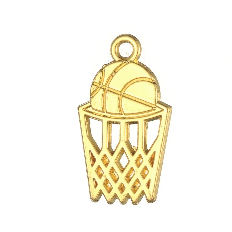 Antické Striebro Zlato Basketbal Športové Prívesok Charms Náhrdelník Šperky DIY Príslušenstvo Ručné Keychains,Náramky, Takže