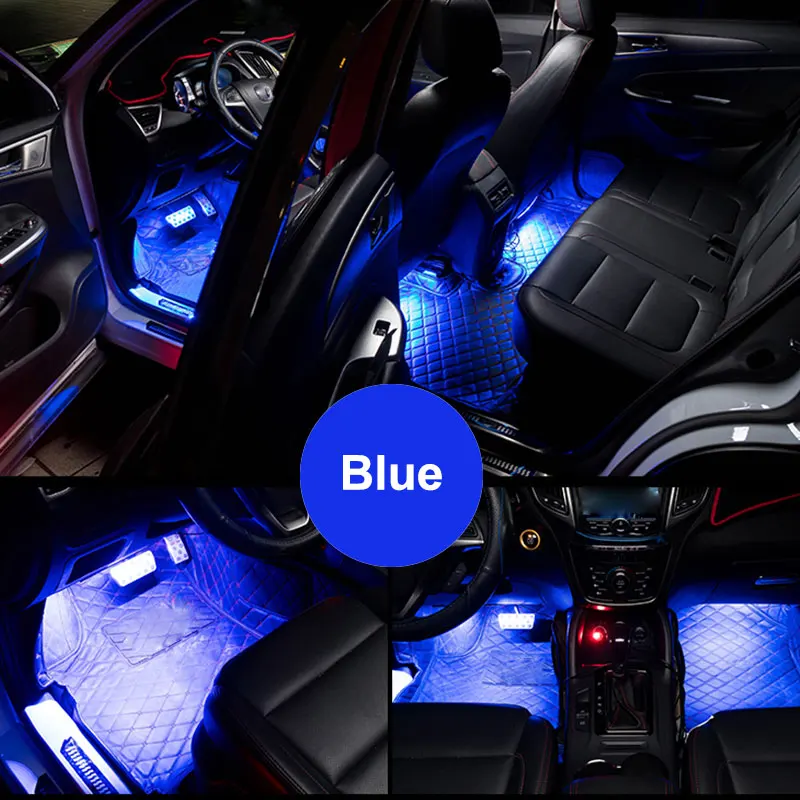 Auto Atmosféru Farebné Interiérové LED Svetlo, Zvuk Hudby Ovládanie pre Dodge Ram 1500 Challenger Durango Cesty Kaliber Karavany