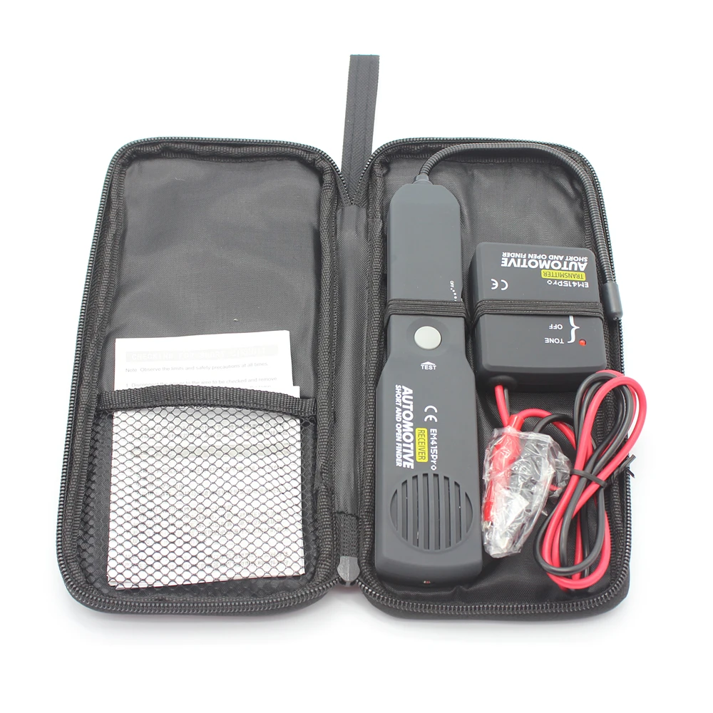 Auto Automobilový Krátke & Otvoriť Finder EM415PRO Auto skrat Detektor Auto Repair Tool detektor Sledovať káble alebo drôty