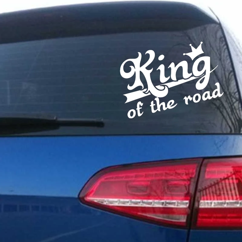 Auto Nálepky Osobnosti King of The Road PVC Kotúča, Reflexné, Nepremokavé Auto, Auto Nálepky na Auto Truck Nárazníka Zadného Okna
