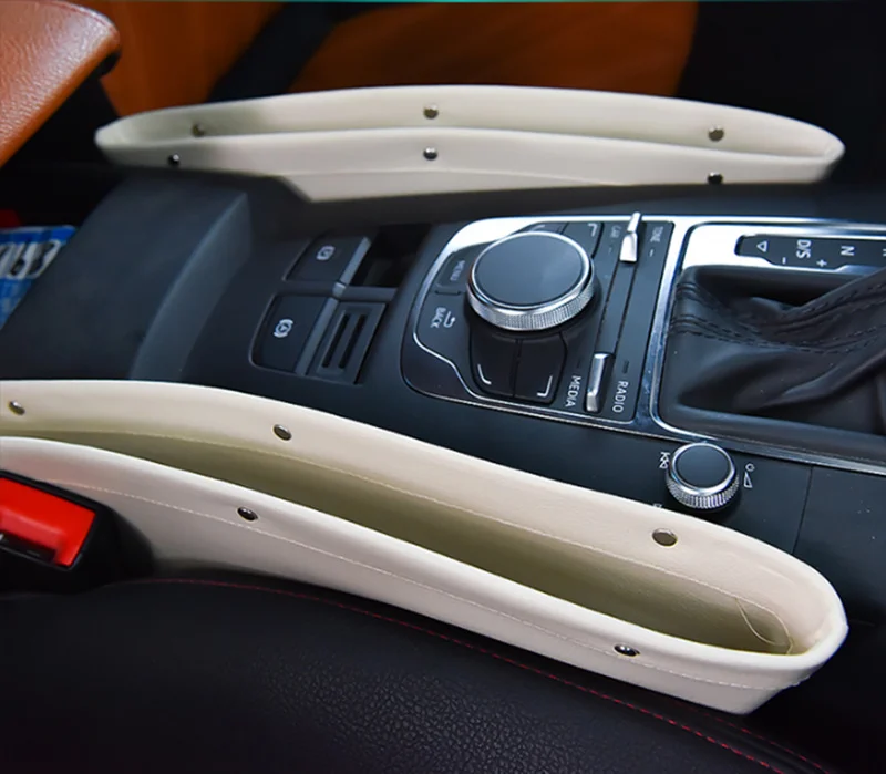 Auto styling autosedačky Organizátor Štrbinou Medzera Vrecku Úložný Box pre Hyundai IX35 IX45 Sonáta Verna Solaris Elantra Tucson Mistra IX25