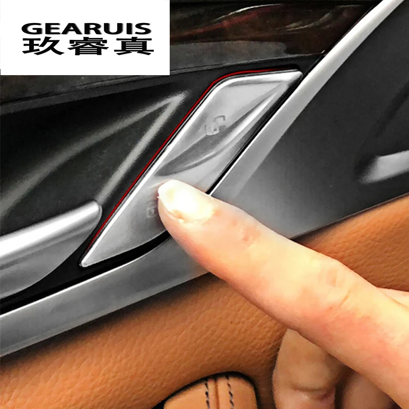 Auto styling Door Unlock Tlačidlá Zahŕňa Výbava Rukoväť, Kľúč, dekorácie, Nálepky Na BMW 5 series G30 G38 6gt auto Príslušenstvo