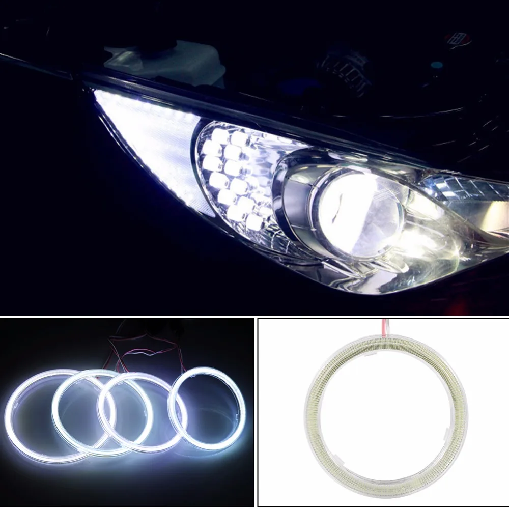 Auto-Styling LED Motorke LED reflektor 1Pair Auto Halo Krúžky Angel Eye KLASU Čipy Svetlometu DRL LED Pre Motocykel, Auto