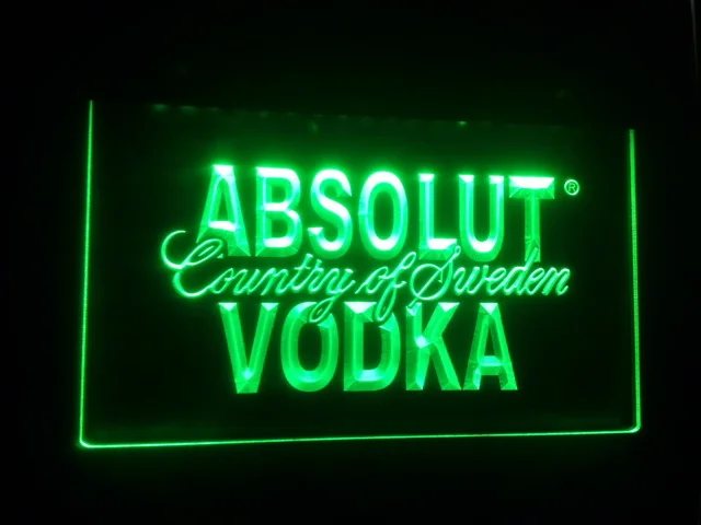 B14 Absolut Vodka Krajiny Švédsko Pivo LED Neon Bar Prihlásiť