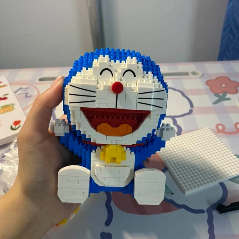 Balody 16131 Anime Doraemon Mačka Robot Sedieť Zviera 3D Model 886pcs DIY Mini Diamond Kvádre, Tehly, Budova Hračka pre Deti, žiadne Okno